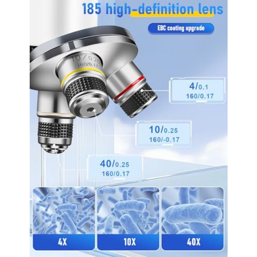 Compound Microscope for Adults - Microscope Compound 40X ulasan dan harga