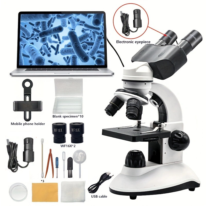 40X-1280X Compound Binocular M - Microscope Compound 40X ulasan dan harga