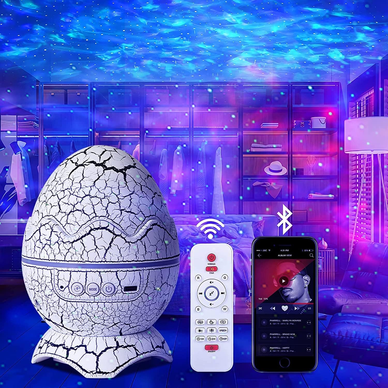 Dinosaur Egg Galaxy Projector  - Planetarium Projector Home ulasan dan harga
