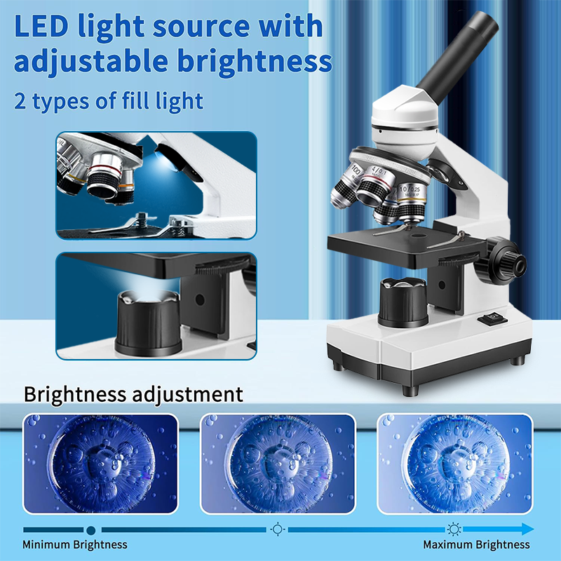 40X-5000X Compound Monocular M - Microscope Compound 40X ulasan dan harga