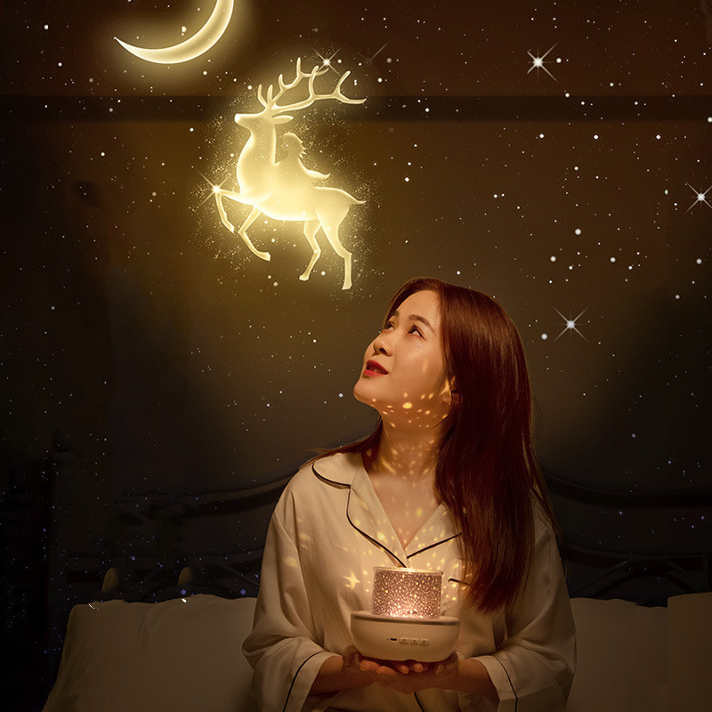 Rotating Sky Moon Lamp Galaxy  - Planetarium Projector Home ulasan dan harga