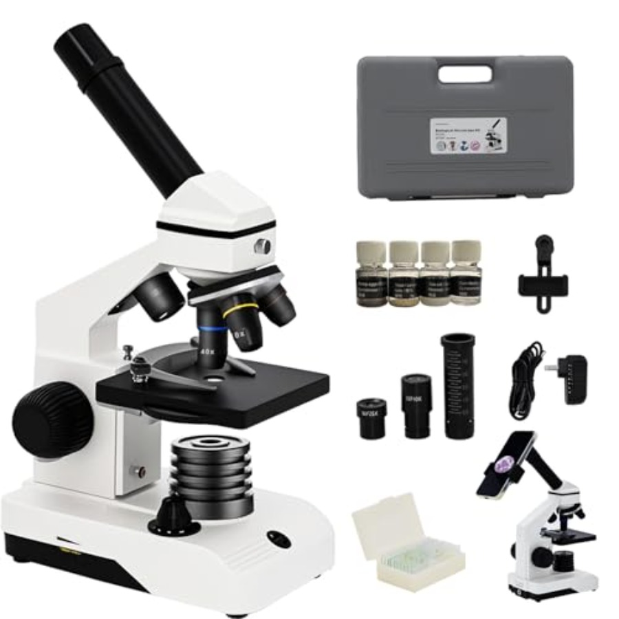 M2 Dual Power Supply Compound  - Microscope Compound 40X ulasan dan harga