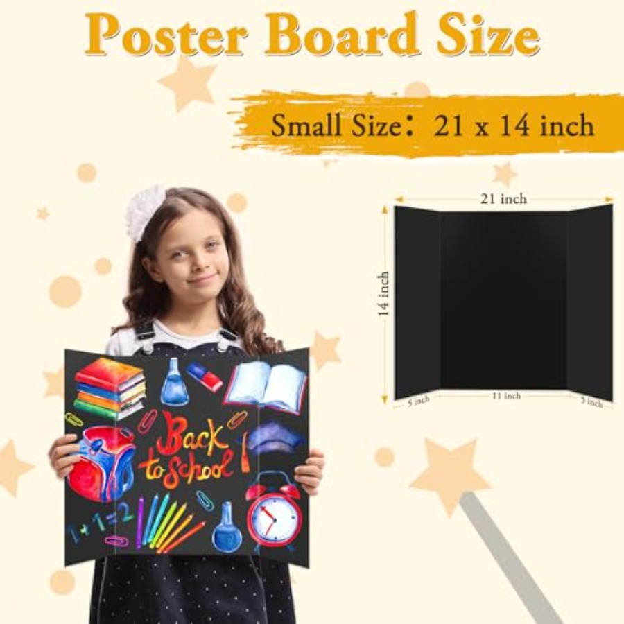 3PCS Small Trifold Poster Boar - Science Project ulasan dan harga