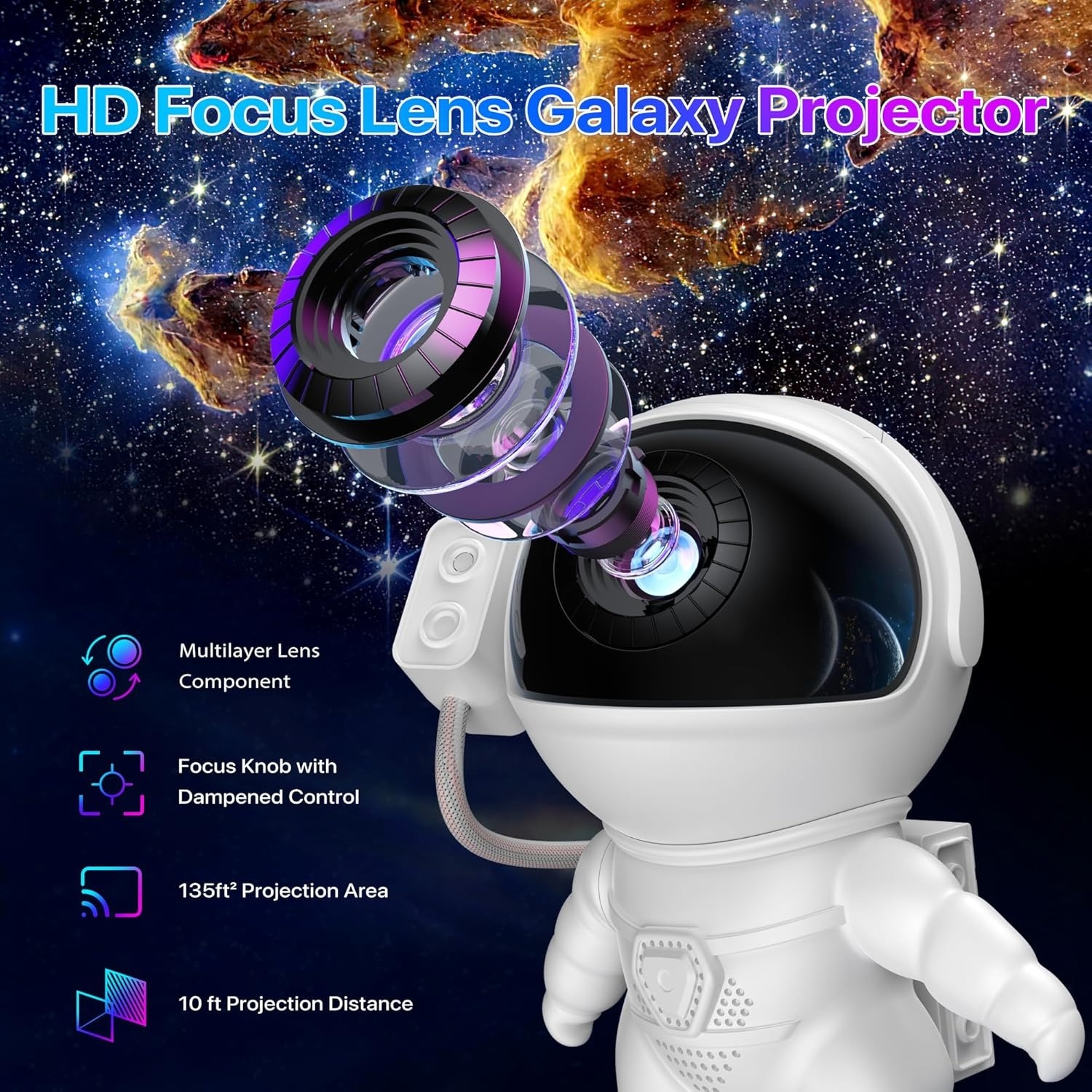 Astronaut Starry Sky Projector - Planetarium Projector Home ulasan dan harga