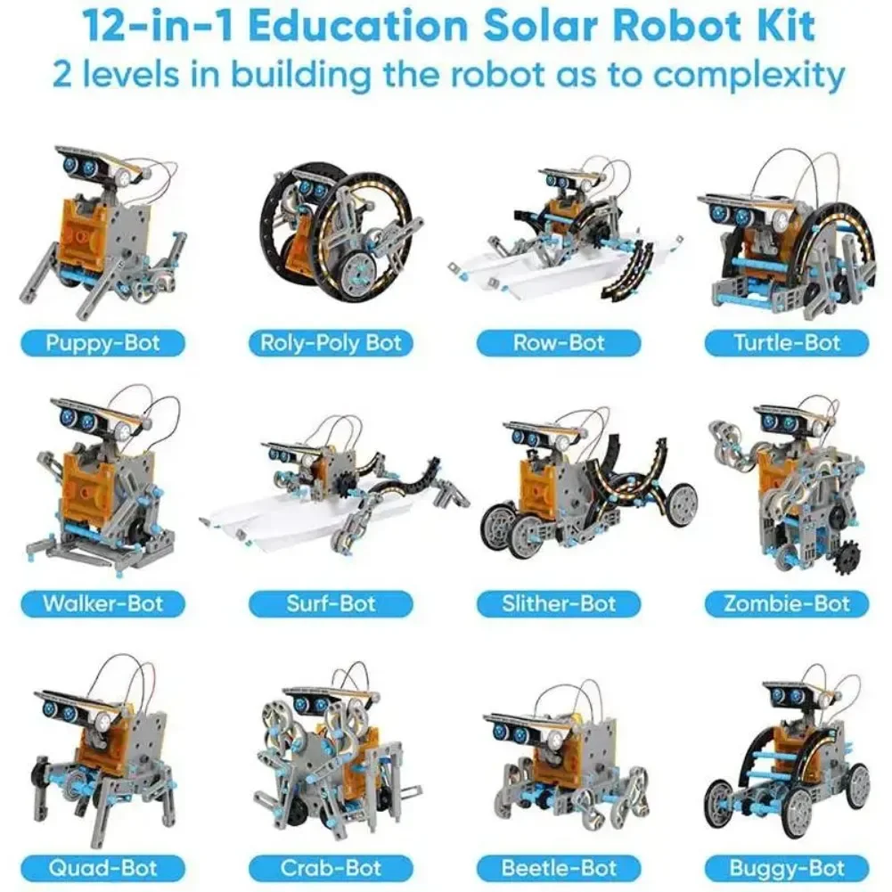 13 in 1 Solar Powered Robot Sc - Science Project Diy ulasan dan harga
